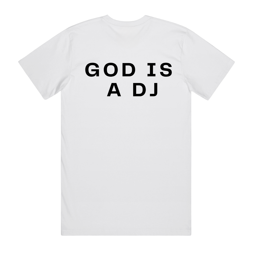 The Frequency Club T shirt - GOD IS A DJ